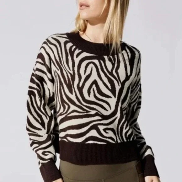 New Carbon38 Zebra Sweater - Picture 1 of 4